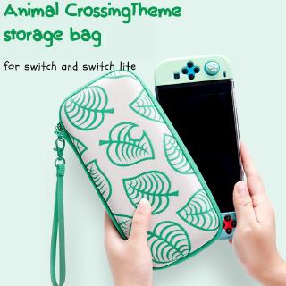 กระเป๋าเก็บเกมคอนโซลพิมพ์ลายสัตว์สําหรับ nintendo switch ns Animal Crossing Theme Storage bag
