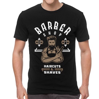 【Hot】Anime Barber Shop Tshirts Men Leisure Tee Tops 100% Cotton T Shirts Short Sleeve Hairdresser T-shirt Gift Clothes U