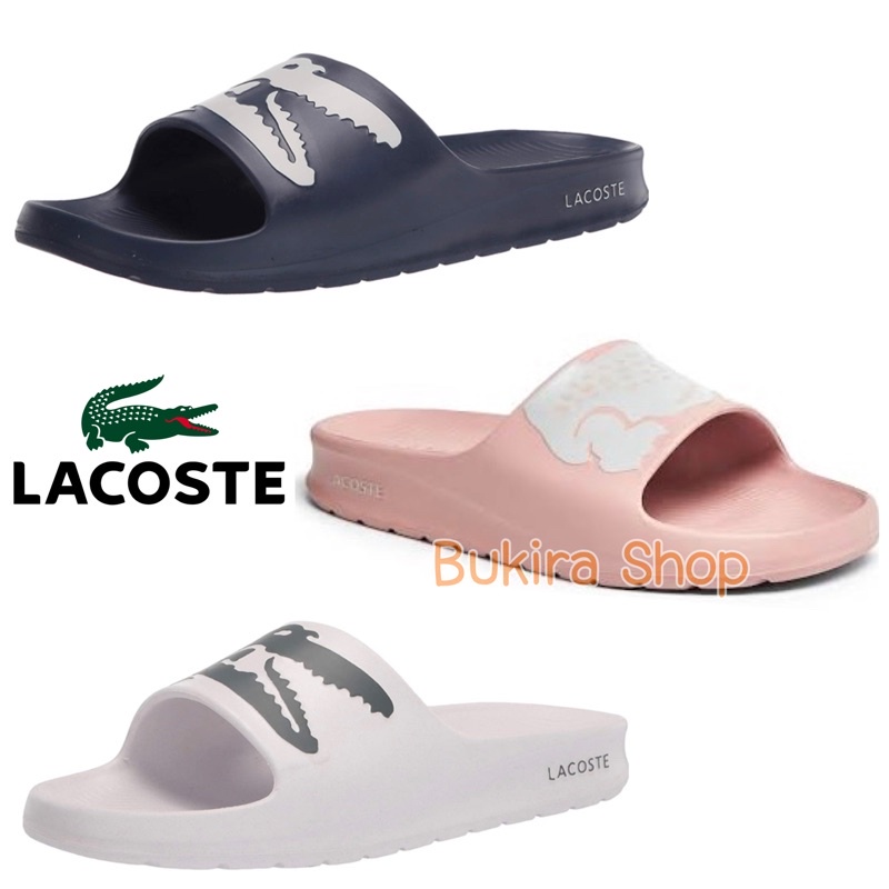 lacoste-รองเท้าแตะรุ่นยาง-โลโก้ใหญ่-แท้