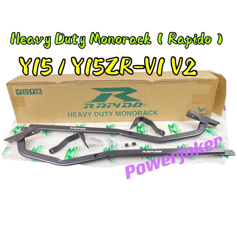 Y15 Y15ZR V1 V2 Heavy Duty Monorack ด้านหลังกล่องวงเล็บ Kaki J (Boleh ...