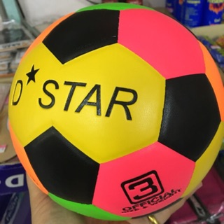 ภาพขนาดย่อของภาพหน้าปกสินค้าลูกฟุตบอล D-star เบอร์ 3 สีสะท้อนแสง สำหรับเด็ก จากร้าน first_sport บน Shopee ภาพที่ 2