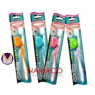 สินค้า Dr. Phillips Ortho toothbrush Soft Clean bristles แปรงจัดฟันรุ่นซอฟท์คลีน 1 ชิ้น