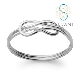 สินค้า SUVANI แหวนเงินแท้ 92.5% แหวนอินฟินิตี้ (infinity) เป็นสัญลักษณ์ของความรักที่ไม่มีที่สิ้นสุด ไม่มีขอบเขต  ไซส์ 6 – 8