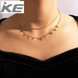 Beautiful multi-butterfly pearl pendant female collarbone chain temperament necklace collarbon