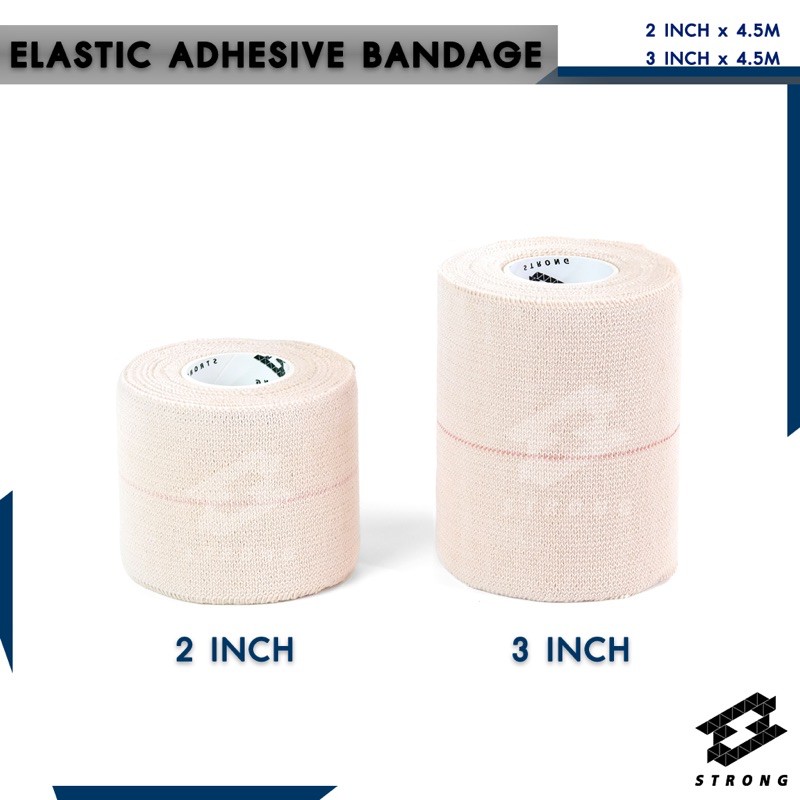 6X Ezy-Aid EAB Premium Elastic Adhesive Bandage, 4 Sizes - First Aid Bandage Sports Rugby Lifting Wrestling Tape 25cm X 45m 6 Rolls - View #5