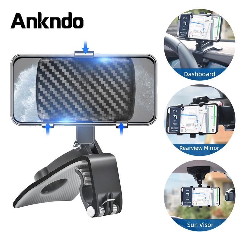 ankndo-ที่วางโทรศัพท์มือถือ-gps-ติดกระจกมองหลังรถยนต์