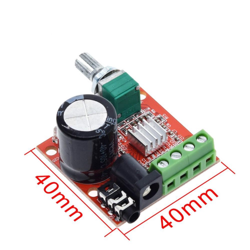 12 V Mini Hi - Fi Pam 8610 บอร์ดเครื่องขยายเสียงสเตอริโอ 2x10 W Dual ...