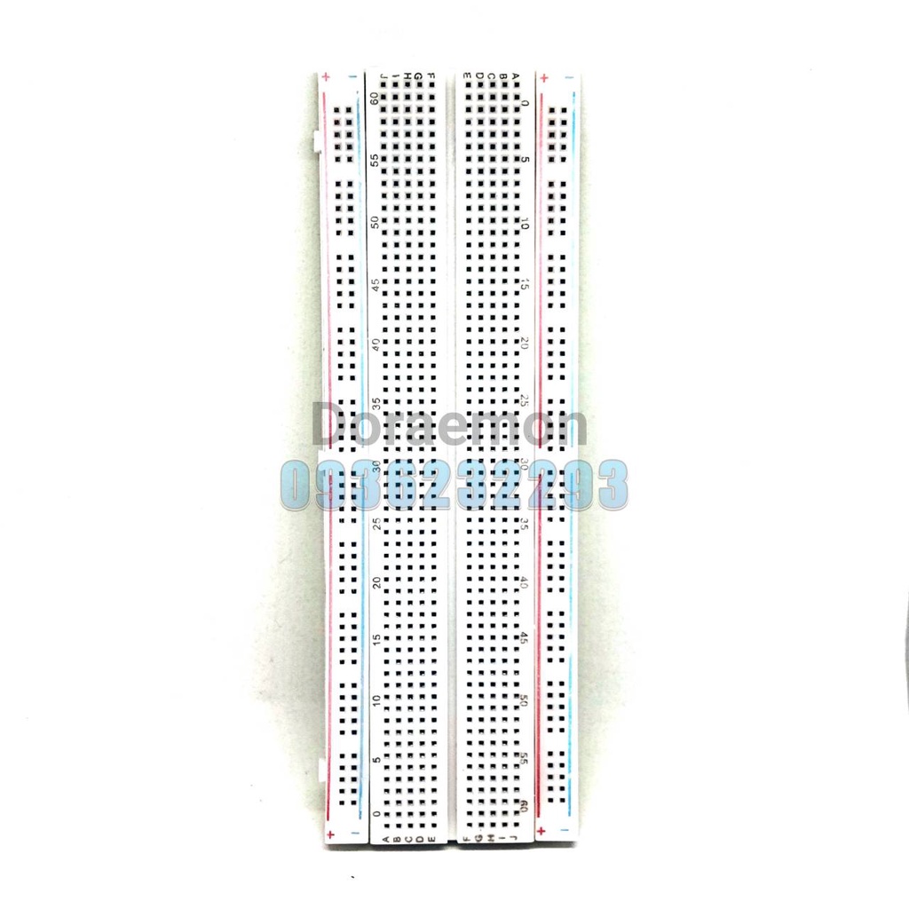 บอร์ดทดลอง-ใหญ่-breadboard-830-จุด-protoboard-โฟโต้บอร์ด-โพรโทบอร์ด