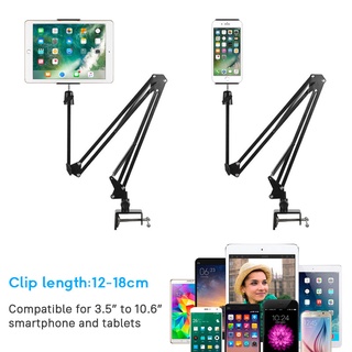 For IPad Pro AIR Samsung S5e 10.6 Inch Tablet Holder Stand Lazy Bed Desk Tablet Mount Support Cell Phone Bracket For Iph