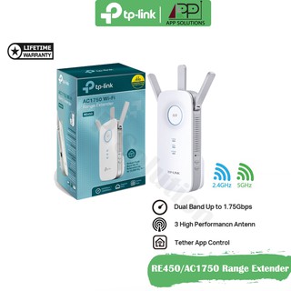 TP-LINK(ขยายสัญญาณ)Wi-Fi Range Extender AC1750 รุ่นRE450(ประกันLifetime)