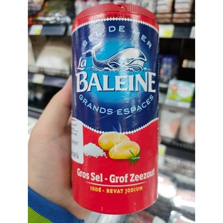 เกลือทะเลเม็ดหยาบ เสริมไอโอดีน สำหรับบริโภค 500กรัม ตราลาบาเลน La Baleine Fine Iodized Sea Salt 500g. 🔥💥ยอดขายอันดับ1💥🔥