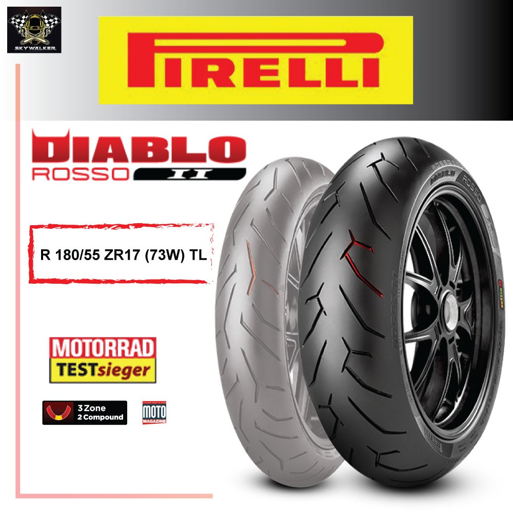 (ยางใหม่) [ PROMOTION ] ยาง Pirelli Diablo Rosso 2 ยางสปอร์ตถนน ทุกไซส์ ...