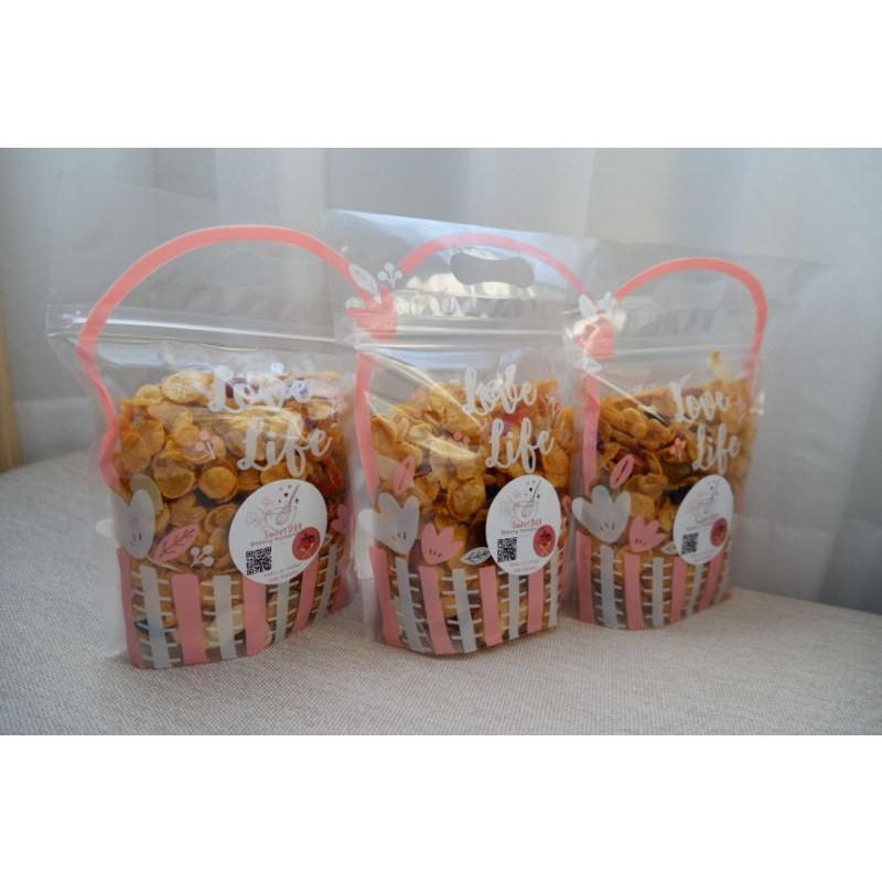 ภาพสินค้าCaramel Cornflakes คอร์นเฟล็กคาราเมลน้ำผึ้ง อบใหม่ทุกรอบวันเสาร์ จากร้าน fruitsallday บน Shopee ภาพที่ 6