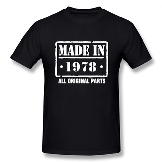 เสื้อยืดผ้าฝ้ายพิมพ์ลาย เสื้อยืดคอกลม แขนสั้น ผ้าฝ้าย ลาย Made In 1978 สไตล์ฮิปฮอป สําหรับผู้ชาย