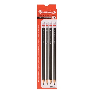 ควอนตั้ม ดินสอ 2B รุ่น QP910+920 แพ็ค 24 แท่ง101342Quantum Pencil 2B #Qp910+920 24Pcs/Pack