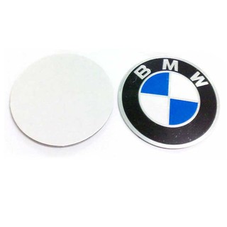ราคาต่อ 1 ชิ้น สติกเกอร์อลูมิเนียม BMW ขนาด 64mm.( 6.4cm.) สติกเกอร์ นูนเล็กน้อย
