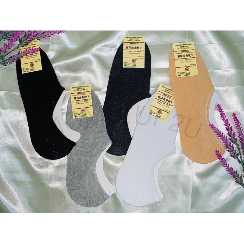 ภาพสินค้าOW Socks ถุงเท้าข้อเว้ามูจิสีพื้น 631 แพ็ค 12 คู่ 1 สี จากร้าน momo.up2u บน Shopee ภาพที่ 2