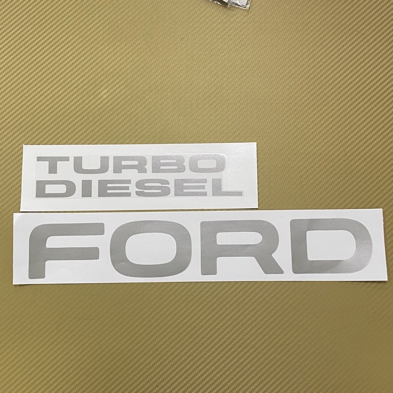 สติ๊กเกอร์-ford-turbo-diesel-ติดฝาท้ายกระบะ-ford-ราคาต่อชุดมี-2-ชิ้น