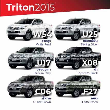 สีแต้มรถ-mitsubishi-triton-2015-มิตซูบิชิ-ไทรทัน-2015