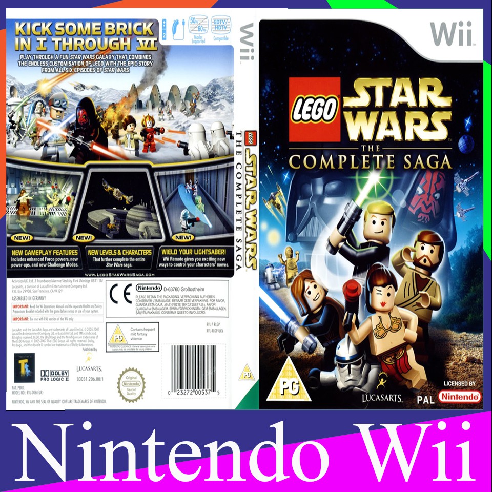LEGO Star Wars The Complete Saga (USA)[WII] Shopee Thailand