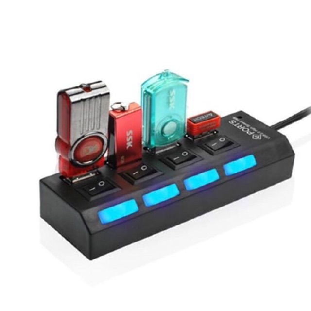 usb-hub-4-port-on-off-4-สวิซต์-usb-2-0-hub-hi-speed