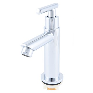 ก๊อกอ่างล้างหน้า ก๊อกอ่างล้างหน้าเดี่ยว RASLAND RA DS-14290 สีโครม ก๊อกน้ำ ห้องน้ำ BASIN FAUCET RASLAND RA DS-14290 CHRO