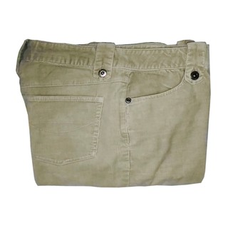 🐯 เอว 30 นิ้ว ® กางเกงขายาว ผ้าลูกฟูก สีครีม แบรนด์ FR Jeans
