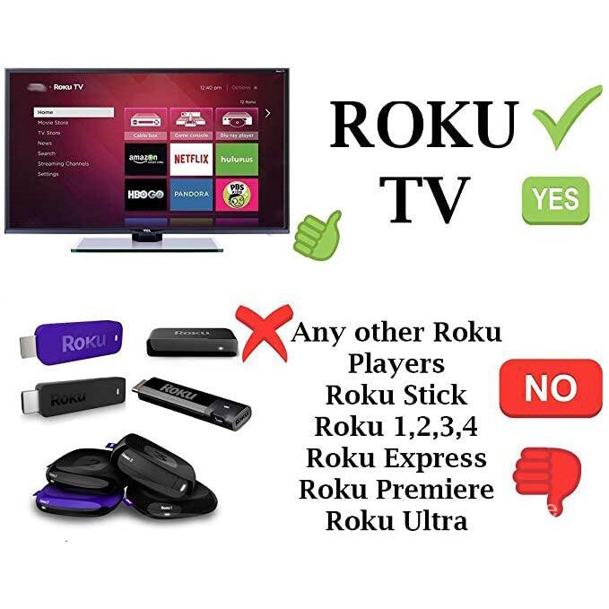 haixin-roku-รีโมตคอนโทรลทีวี-พร้อมปุ่มควบคุมระดับเสียง-และปุ่มพาวเวอร์ทีวี-เหมาะสําหรับทีวี-haixin-roku-ทุกรุ่น-roku-ในตัว-roku-player-connection-ไม่มีทีวี