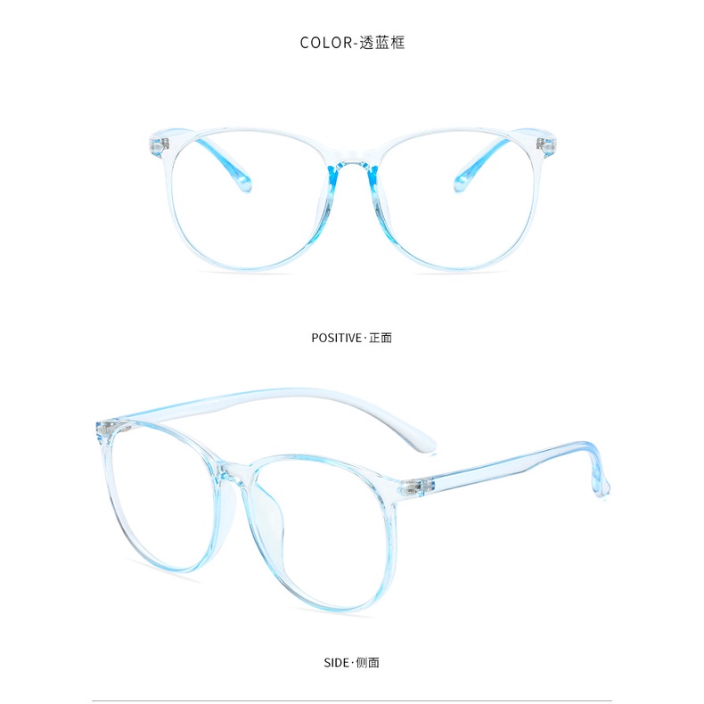 ภาพสินค้ากรองแสงสีฟ้า ทรงกลม เลนส์ใสรอบแว่นตาแว่นตา Unisex กรอบแว่นตา Kaiwenlove จากร้าน kaiwenlove789.th บน Shopee ภาพที่ 5