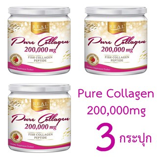 ภาพหน้าปกสินค้าReal Elixir Pure Collagen 200,000 mg. x 3 กระป๋อง เรียล อิลิกเซอร์ เพียว คอลลาเจน เปปไทด์ บำรุงผิว ผิวใส บำรุงข้อ ที่เกี่ยวข้อง