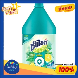 ซันไลต์ พลัส แอนตี้แบค ผลิตภัณฑ์ล้างจาน กลิ่นเลมอน มิ้นท์ 3200 มล.Sunlight Plus Antibac Dishwashing Liquid Lemon Mint Sc