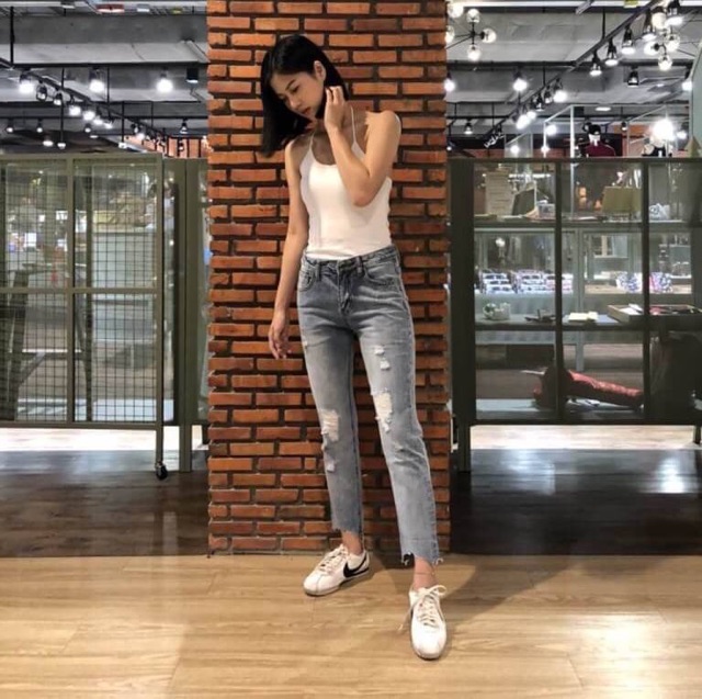 กางเกงยีนส์แฟชั่นขายาว-warehouse-jeans