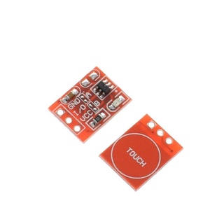 สินค้า โมดูลสวิตช์สัมผัส TTP223 Touch button Module Capacitor type Single Channel Self Locking Touch switch sensor For Arduino