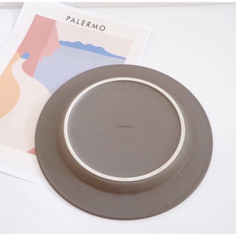 Calvin Klein plate จานสาย Minimal จานเซรามิก | Shopee Thailand