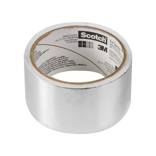 FOIL TAPE 3M 50MMX9M เทปอะลูมิเนียม 3M 50 MM X 9 ม. วัสดุประสานและอุดรอยรั่ว เคมีภัณฑ์ก่อสร้าง วัสดุก่อสร้าง FOIL TAPE 3