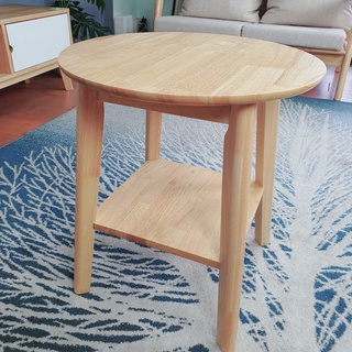 โต๊ะโซฟาแบบกลม ไม้ยางพาราแท้ รุ่น : TC-454554-2R