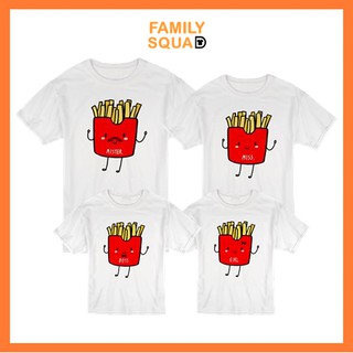 TEE.DD.TSHIRT เสื้อครอบครัว French Fries Family เสื้อยืด มีให้เลือกทั้งเด็ก และผู้ใหญ่ ผ้านุ่ม ลายสวย ไม่ย้วย ไม่ต้องรีด