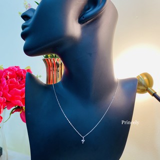 ภาพขนาดย่อของภาพหน้าปกสินค้าPrincely Diamond Pendant Necklace จี้เพชรแท้พร้อมสร้อยคอทองคำขาว 18K รุ่น charming flowers จากร้าน princely.co.th บน Shopee ภาพที่ 3