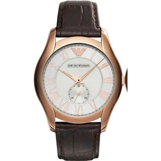 Emporio Armani นาฬิกาข้อมือผู้ชาย สีน้ำตาล สายหนัง รุ่น AR9035