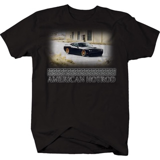 เสื้อยืดพิมพ์ลายแฟชั่น เสื้อยืดลําลอง แขนสั้น พิมพ์ลาย Hotrod Dodge Mopar Srt Challenger Racings สไตล์อเมริกัน สําหรับเล