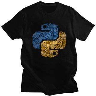 【Boutique Selection】เสื้อยืด ผ้าฝ้าย 100% พิมพ์ลายกราฟฟิค Python Programmer สําหรับผู้ชายS-5XL