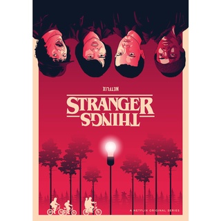โปสเตอร์หนัง Stranger Things สเตรนเจอร์ ธิงส์ ซีรีย์ Movie Poster ภาพติดผนัง ตกแต่งบ้าน รูปติดห้อง ของสะสม