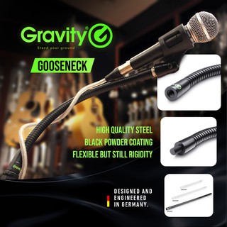 [ลด 20%] Gravity Stands Gooseneck คอห่านปรับแต่งอิสระ อุปกรณ์เสริมสำหรับขาไมโครโฟน Made in Germany