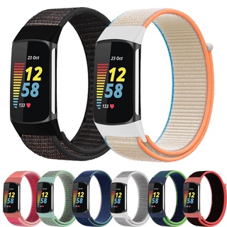 สายนาฬิกาข้อมือไนล่อน สําหรับ fitbit Charge 5 Smart Watch fitbit Charge 5 Band