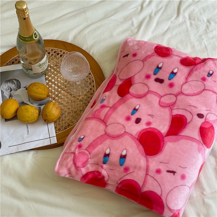 พร้อมส่ง-ins-kirby-blanket-ผ้าห่มเคอร์บี้-ผ้าห่ม-ผ้าห่มนิ่มๆ-ผ้าห่มผืนใหญ่