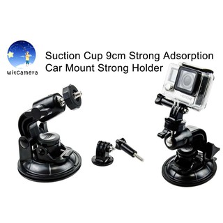 ภาพหน้าปกสินค้าSuction Cup 9cm Strong Adsorption Car Mount for GoPro Acation Camera Hero SJCam ,YI ซึ่งคุณอาจชอบสินค้านี้