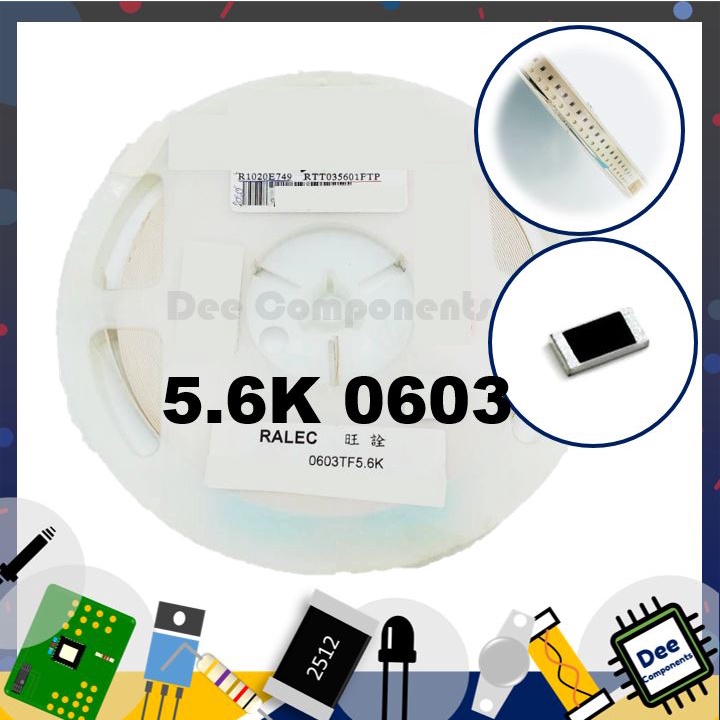 5-6k-ohm-0603-1-100-mw-100ppm-rtt035601ftp-ralec-1-a2-26-ขายยกแพ็ค-1-แพ็ค-มี-100-ชิ้น