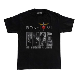 เสื้อยืด โอเวอร์ไซซ์ ลาย Bootleg Bon Jovi Band สไตล์วินเทจS-5XL