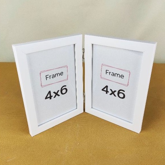 กรอบรูปคู่-4x6-5x7-6x6-6x8-กรอบรูปตั้งได้สีขาว-กรอบรูปของขวัญ-กรอบคู่น่ารัก