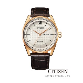 CITIZEN Eco-Drive AW0082-19A Leather Mens Watch ( นาฬิกาผู้ชายพลังงานแสง )